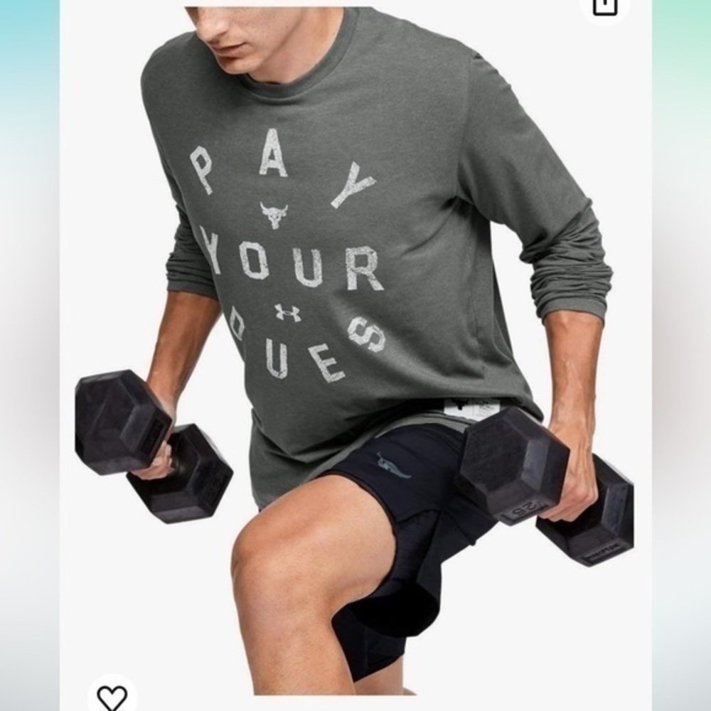 Under armour project rock pay your dues long sleeve tee small